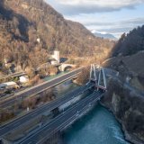 Le pont entre Bex (VD) et Saint-Maurice (VS) va être scruté de près par l'Office fédéral des routes, la semaine prochaine (photo d'illustration). KEYSTONE/ASTRA